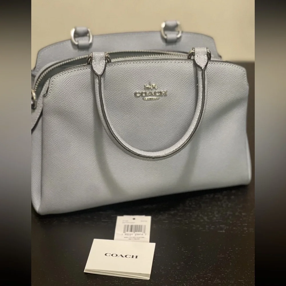 Coach Light blue  Leather Satchel - Picture 9 of 9